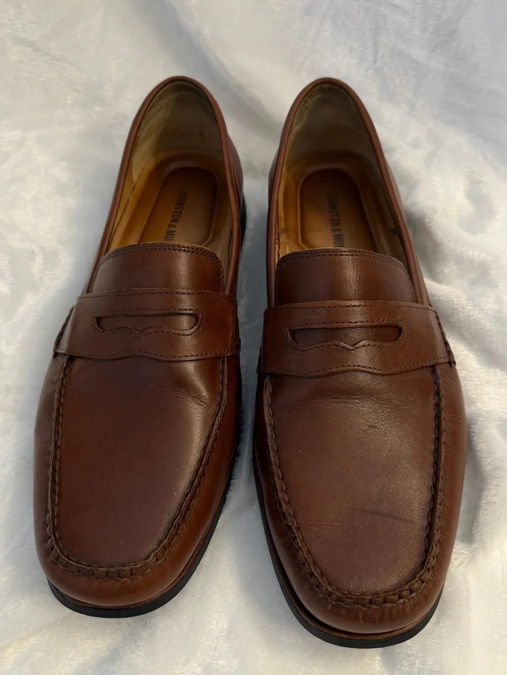 Johnston & Murphy Men’s Ainsworth Penny Loafer, 12M, 20-7796, Brown, Like New